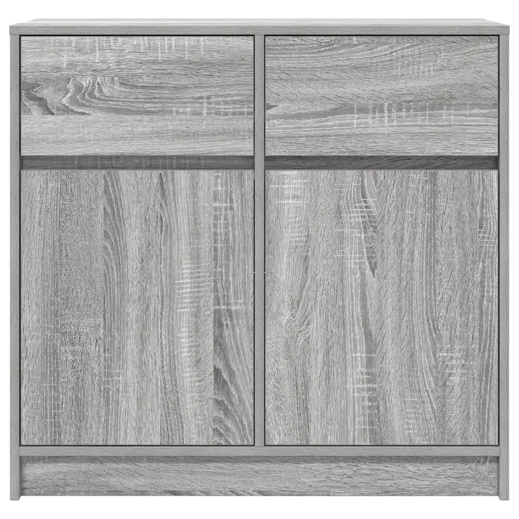 Credenza con Cassetto Grigio Sonoma 80x34x76 cm in Truciolato 861540