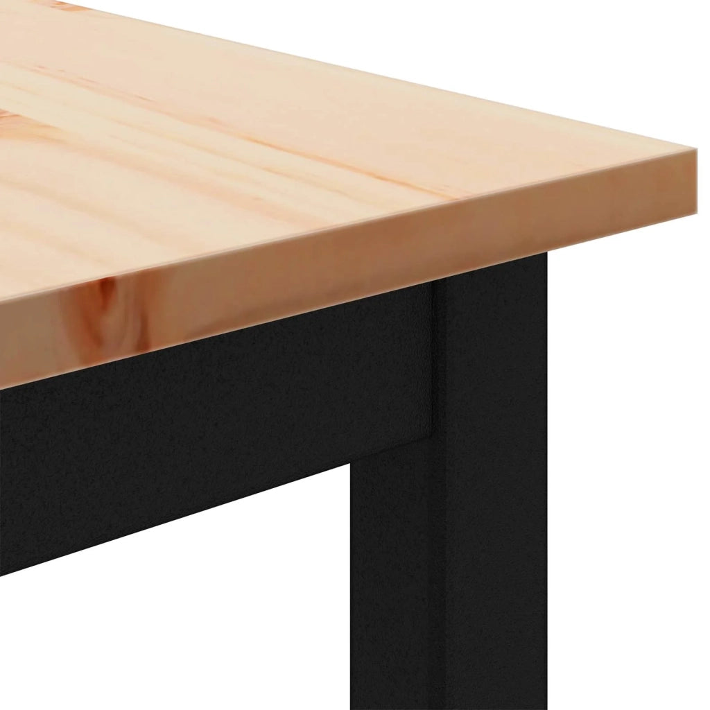 panchina Naturale 80 x 35 x 45 cm Pino massello 892771