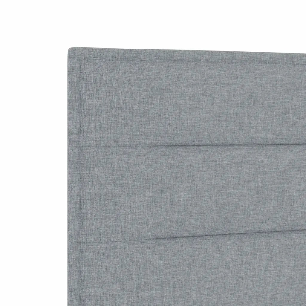 Testiera | Testata LED con strisce LED Grigio chiaro 160 cm Tessuto