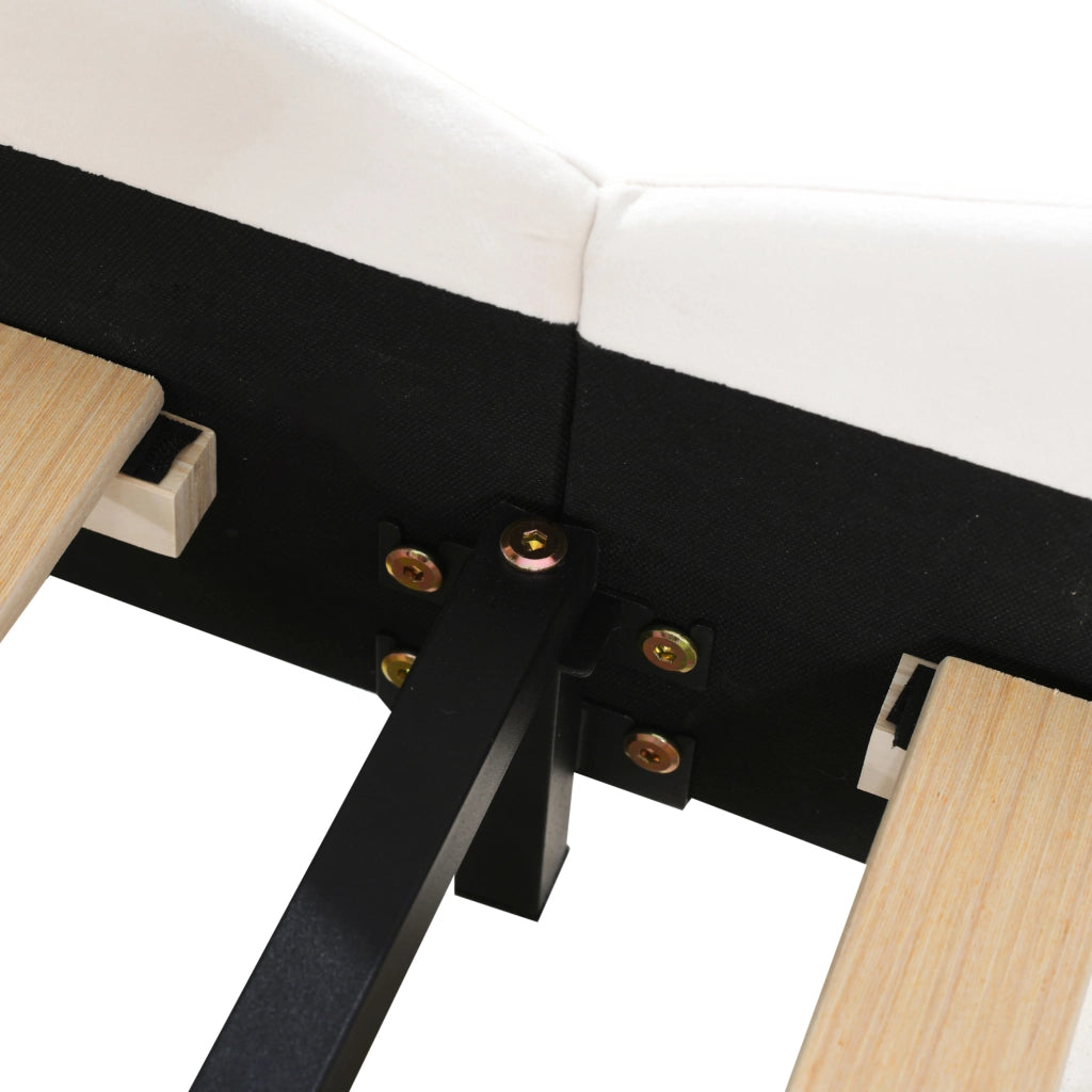 Letto imbottito per bambini a forma di orsetto, 90 x 200 cm, velluto bianco
