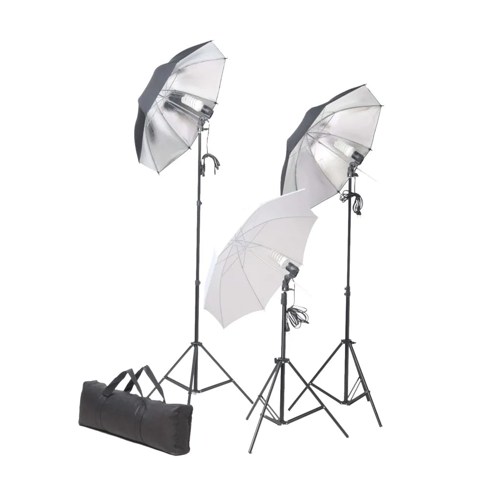 Kit Studio Fotografico con Luci Ombrelli Fondale e Riflettore CFW5588851