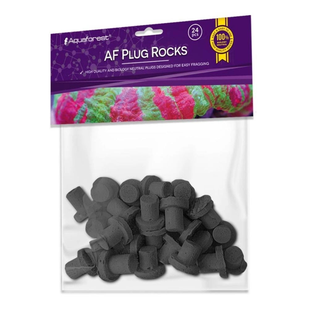 Aquaforest AF Plug Rocks 24pz - Basette ad innesto per Talee vari colori Colore: Black
