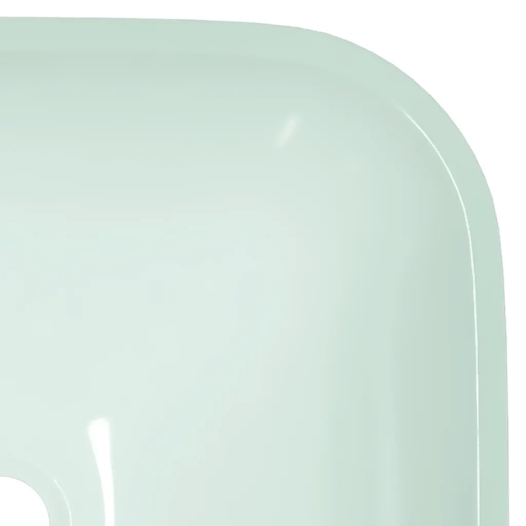 Lavandino in Vetro 42x42x14 cm Bianco CFW6337601