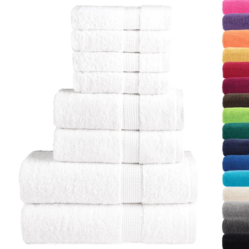 Set ASciugamani SOLUND 8 pz Bianchi 600 gsm 137536