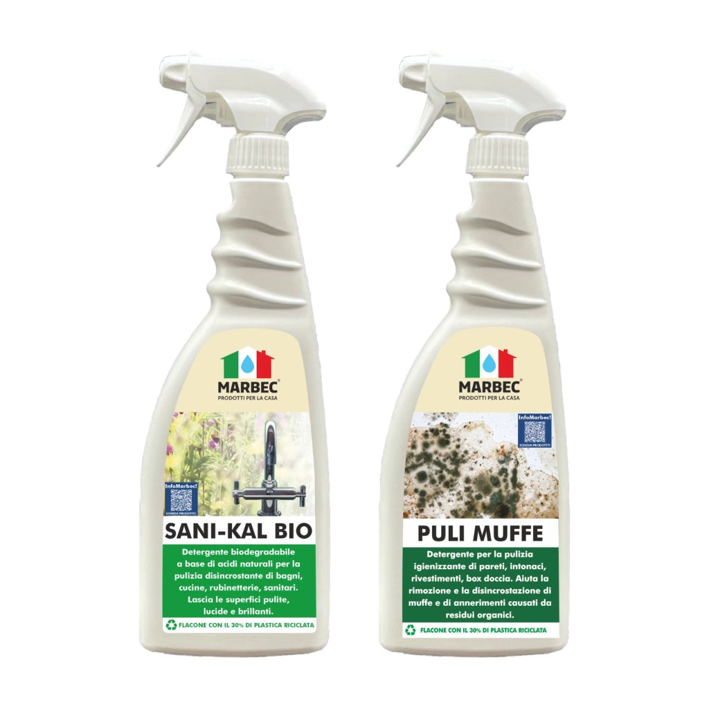 Kit Pulizia Completo per Bagno e Cucina, Efficace e Delicato Marbec KIT PULIZIA PRONTO CASA