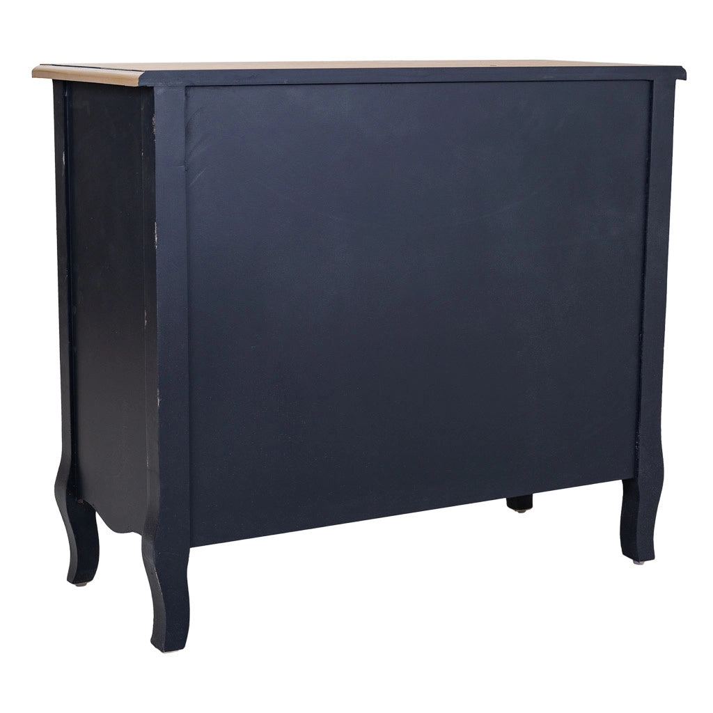 Mobile da ingresso in legno nero 83x36x72h