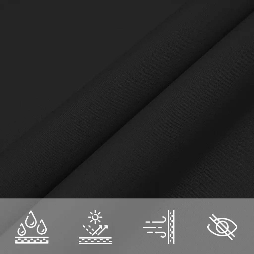 Vela Ombreggiante-Parasole a vela Oxford Rettangolare 6x7 m Nero