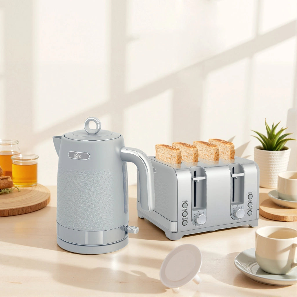 Bollitore e Tostapane Set ¨C Minimal ¨C 1.7L 2200W Bianco