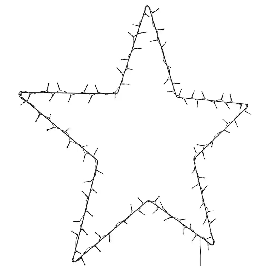 Luci di Natale Stella Silhouette 115 LED-Luci decorative natalizie Bianco Caldo