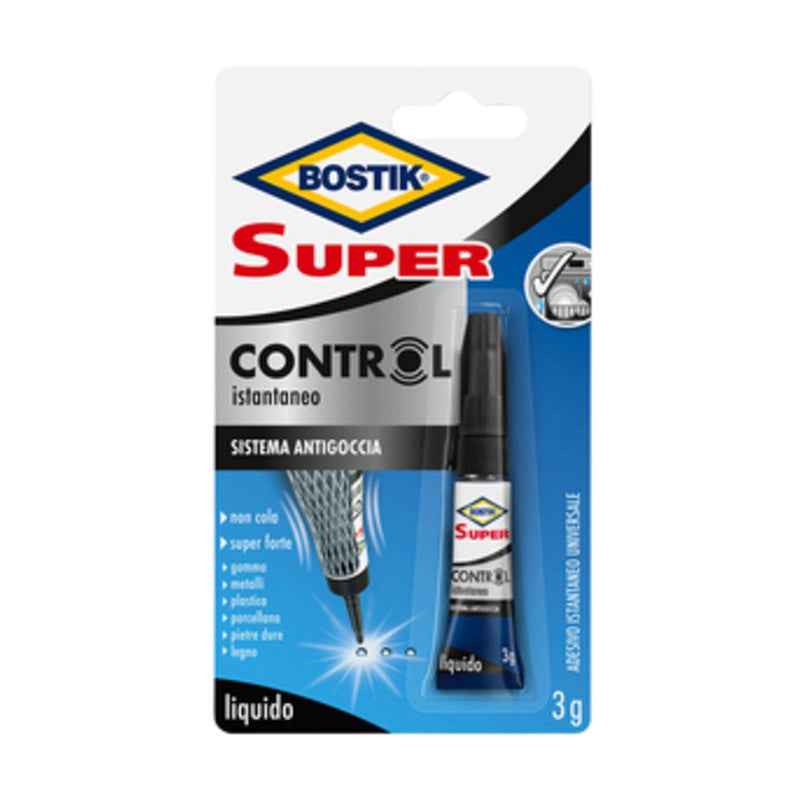 BOSTIK SUPER CONTROL ISTANTANEO 3 G BLISTER  12 PZ