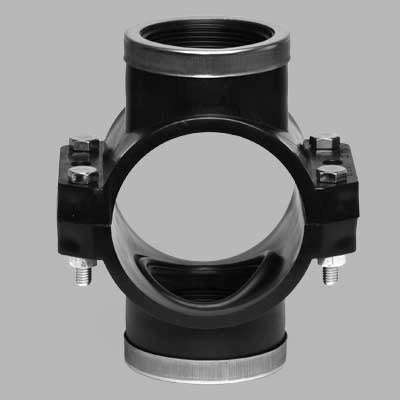 STAFFA DOPPIA CON RINFORZO E GUARNIZIONE PIATTA PN 10  63 x 1/2     UNIDELTA