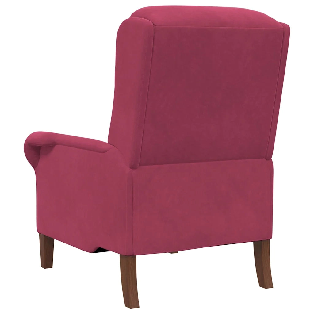 Poltrona | Sedia Relax Rosso vino Velluto
