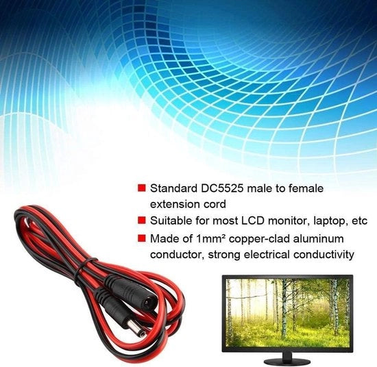 Cavo elettrico DC 150 cm con connettore 5521 a barra