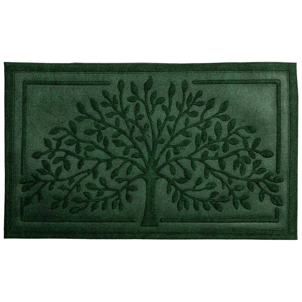 Zerbino in fibra e gomma verde 75x45