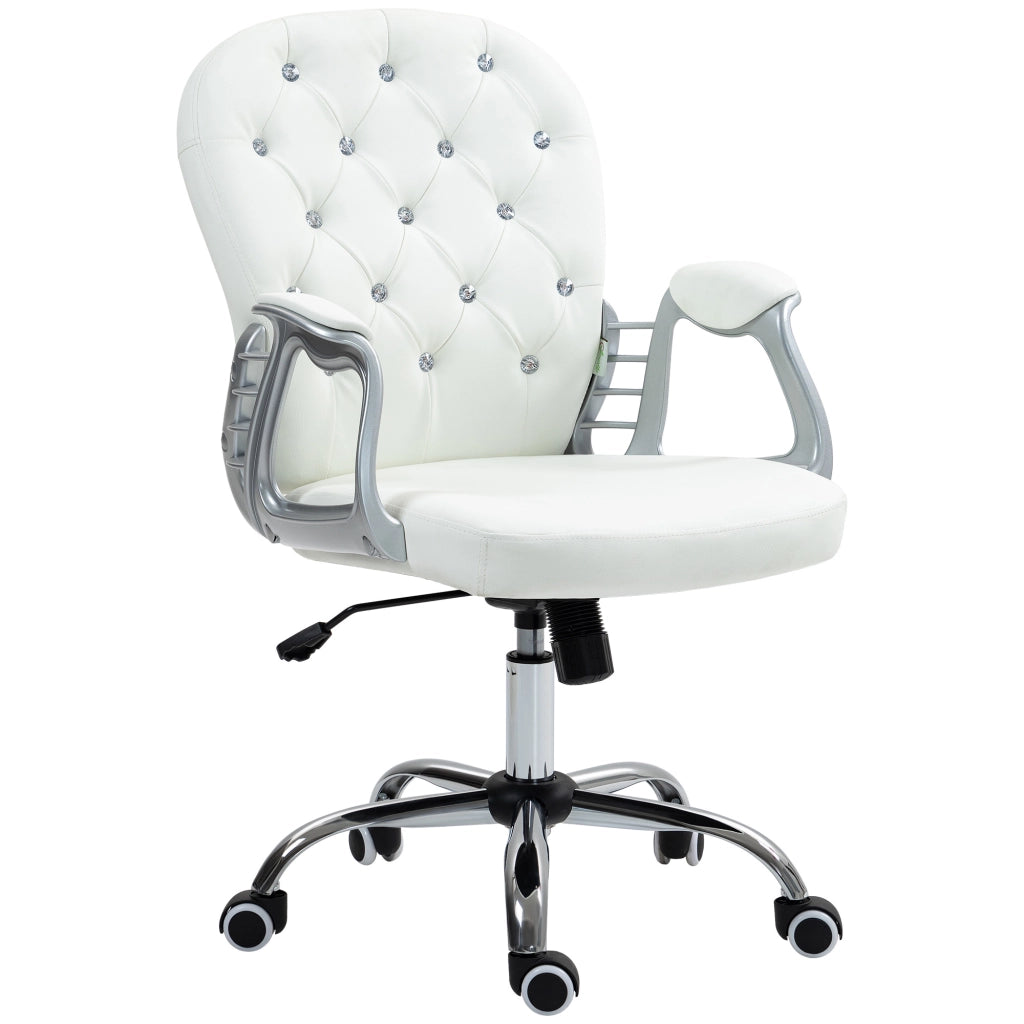 Sedia da ufficio ergonomica ¨C Xylo ¨C schienale imbottito braccioli bianco