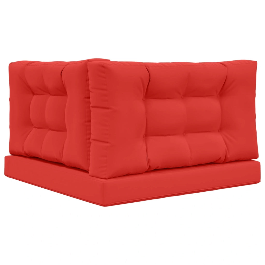Cuscino per divano da esterno 3 pcs Rosso Poliestere 900886