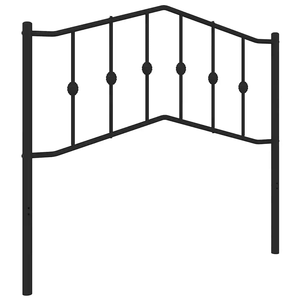 Testiera di Ricambio in Metallo Nero 100 cm 373818