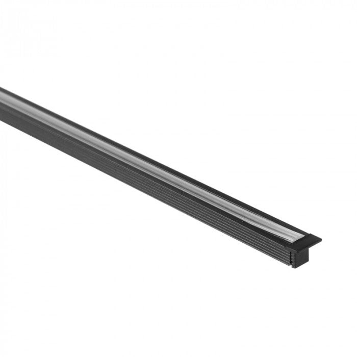 Profilo LED PW01 incasso nero diffusore trasparente 1m Ecolight