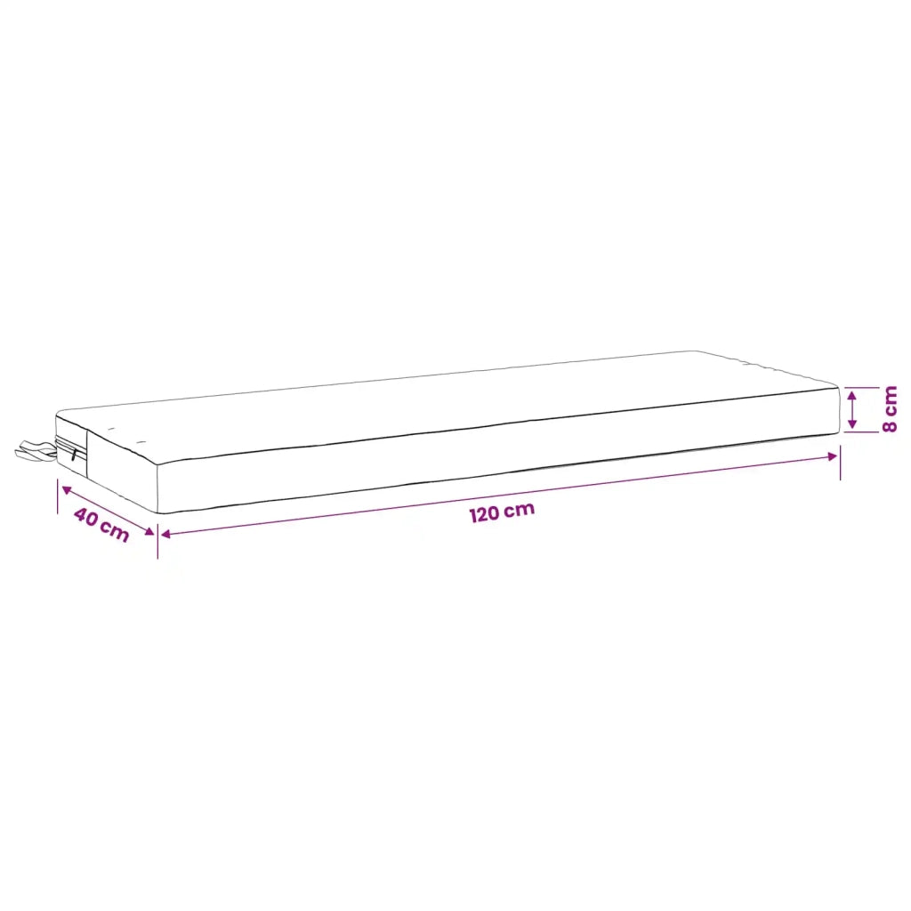 Cuscini per Panchina a 2 Pezzi SOEST 2 pz 100% Poliestere 949727