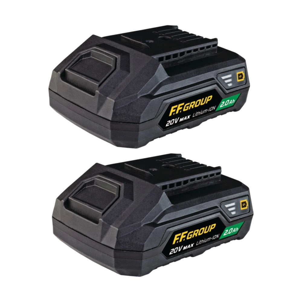 Ff group cdd/40 20v plus trapano avvitatore con 2 batterie uso semi professionale