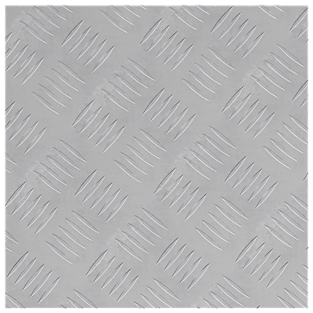 Gradini per Scale Quadrato 2 pz | Tappetini per scale autoadesivi Argento 40 x 40 cm Alluminio