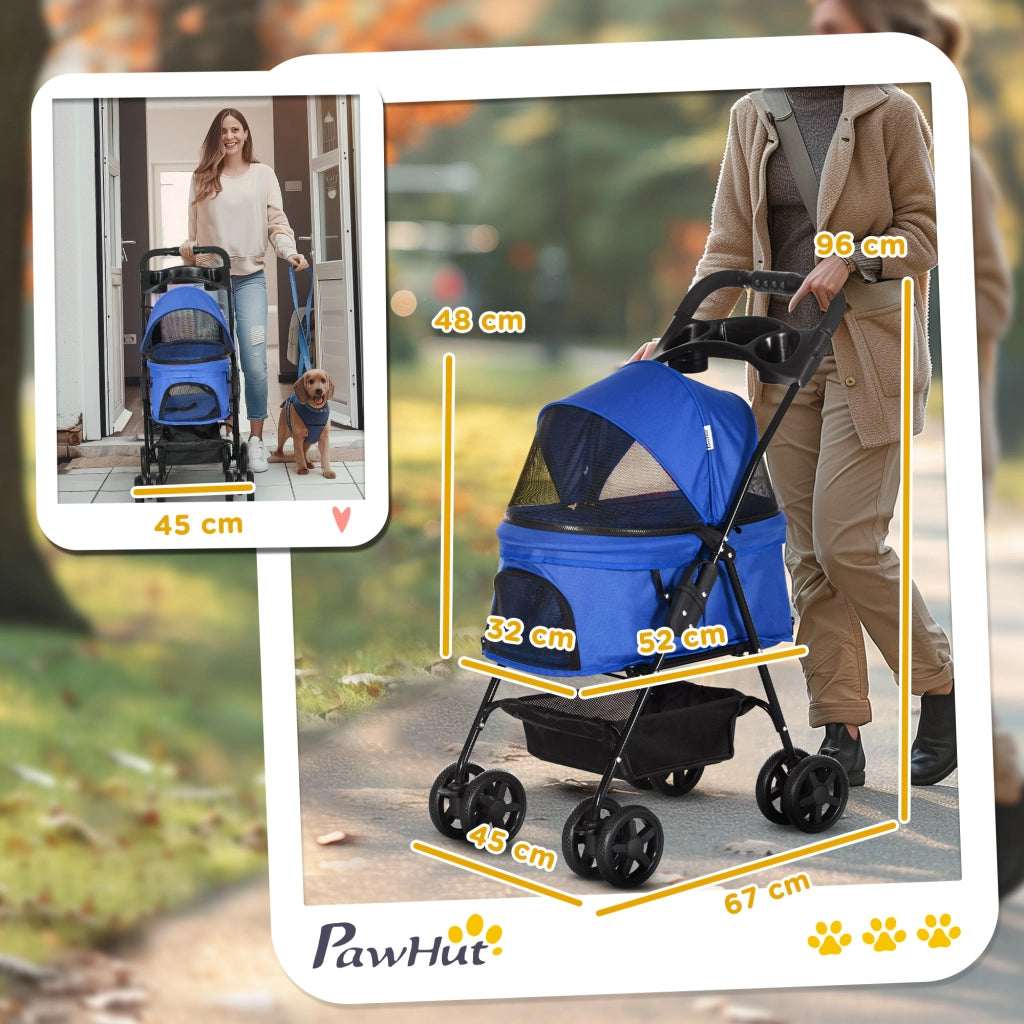 Cestino Portaoggetti per Cani Pieghevole Blu ¨C zephmum ¨C 1 Pz
