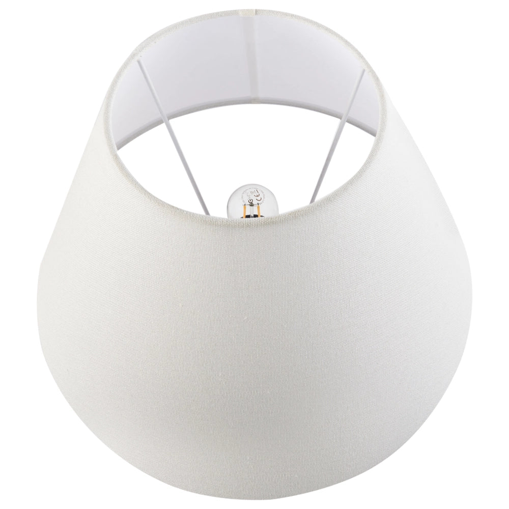 Lampada da tavolo elegante con base in porcellana bianco e blu con patten floreale Illuminazione elegante