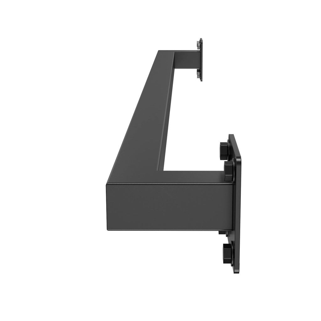 Corrimano per Scale a Parete in Acciaio al Carbonio Nero 1215 mm BG-TF-4, 2 Sezioni Tubo Quadrato per Interni e Soppalco, Robusto Portata 113 kg