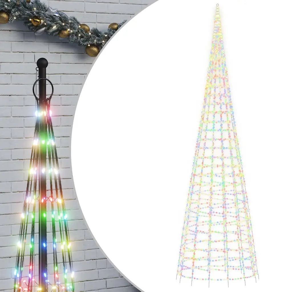 Albero di Natale a LED 3000 LED Colorati 800 cm 358122
