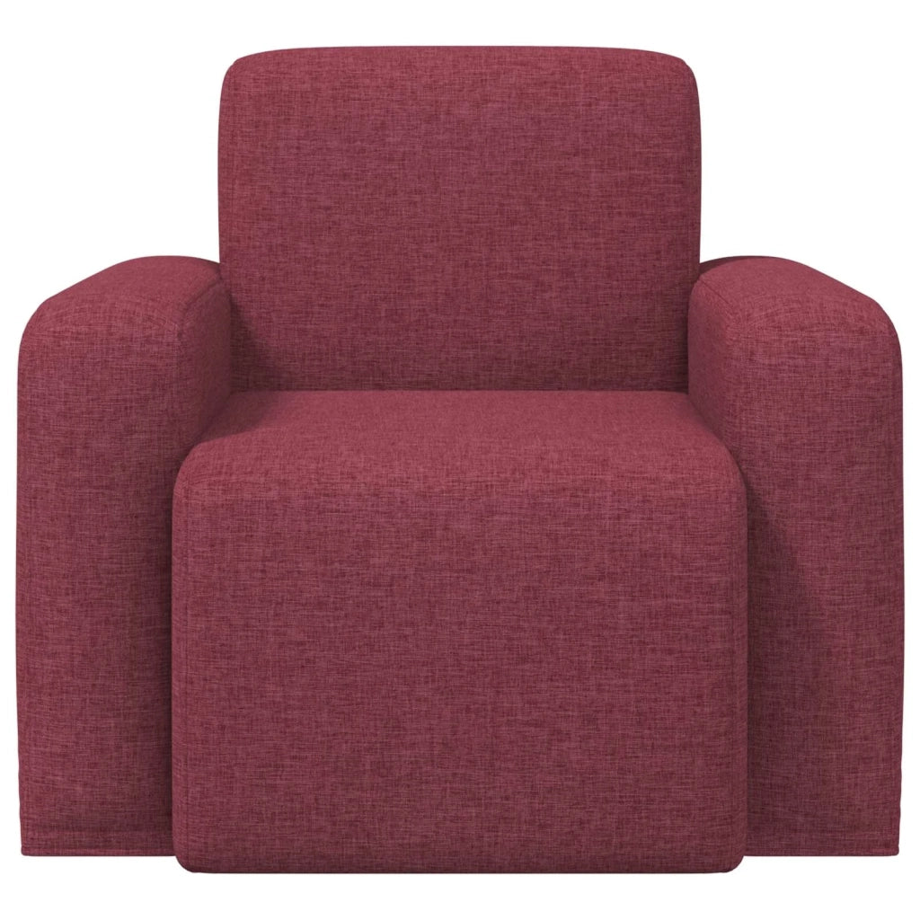 Divano Sedia-Poltrona Rosso Vino Tessuto 234167