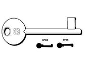 CHIAVI PATENT PASSEPARTOUT BONAITI, ISEO, MP- - 6P3S sx (ex 5012) - 5 pezzi SILCA