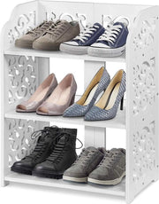 Scaffale per scarpe da parete con 3 livelli, opzione di dimensione personalizzabile