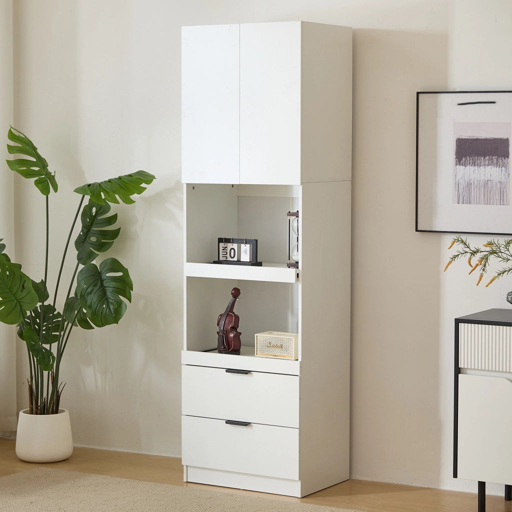 ARMADIO CUCINA 59,5x45x200 cm Bianco in PB e MDF