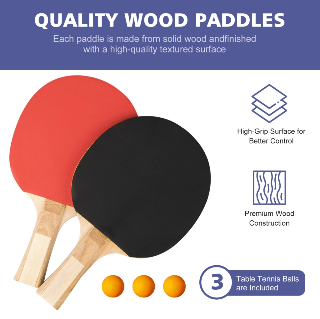 Tavolo da ping pong pieghevole 137 × 76 × 66 cm MDF blu， uso interno ed esterno