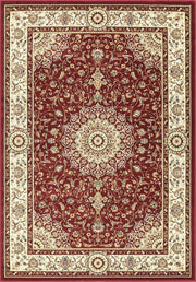 Tappeto BABIL cm.80x300 disegno classico orientale colore rosso e crema