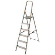 Scala Domestica in Alluminio Easy-Dom a 6 Gradini con Pedana in Acciaio Verniciato