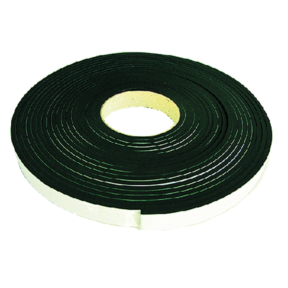 1pz guarnizione in gomma adesiva 'muss' nero - mm 20 x  5 - mt. 10 cod:ferx.805590nlm