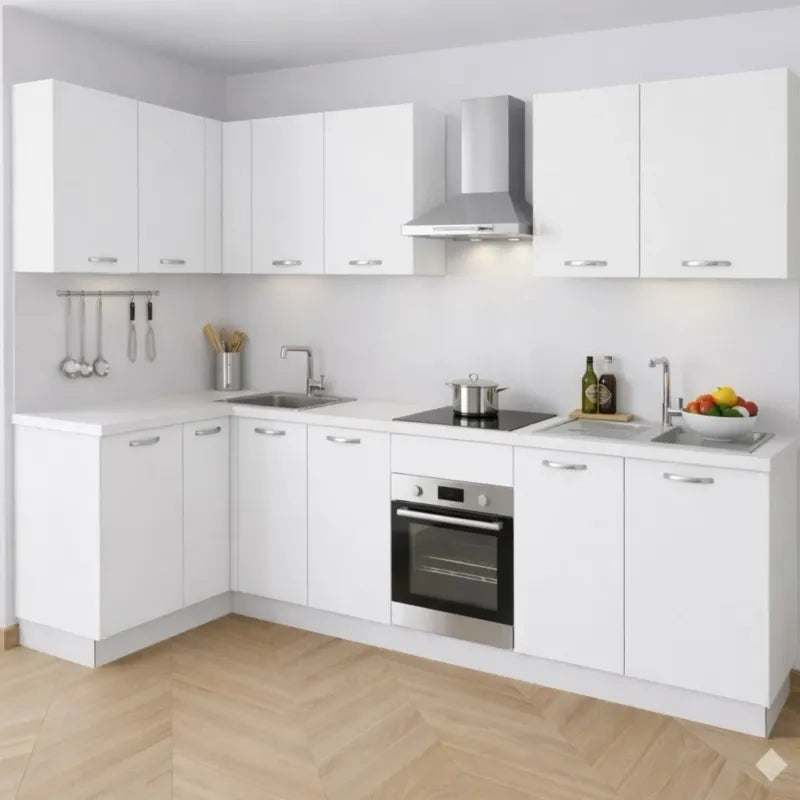 Anta per mobili in Legno nobilitato Compresa di Maniglia 72x45 Bianco