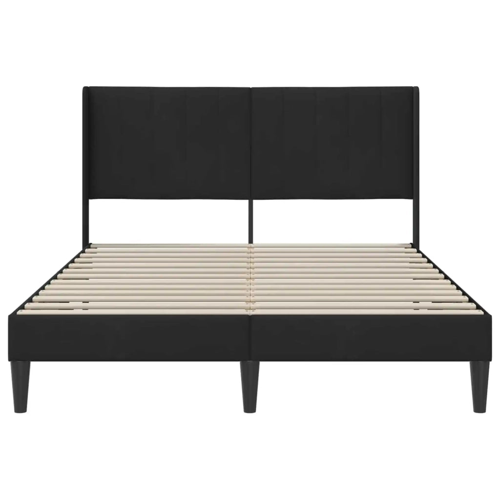 Struttura del letto con testiera Nero 120 x 200 cm Velluto 42027501