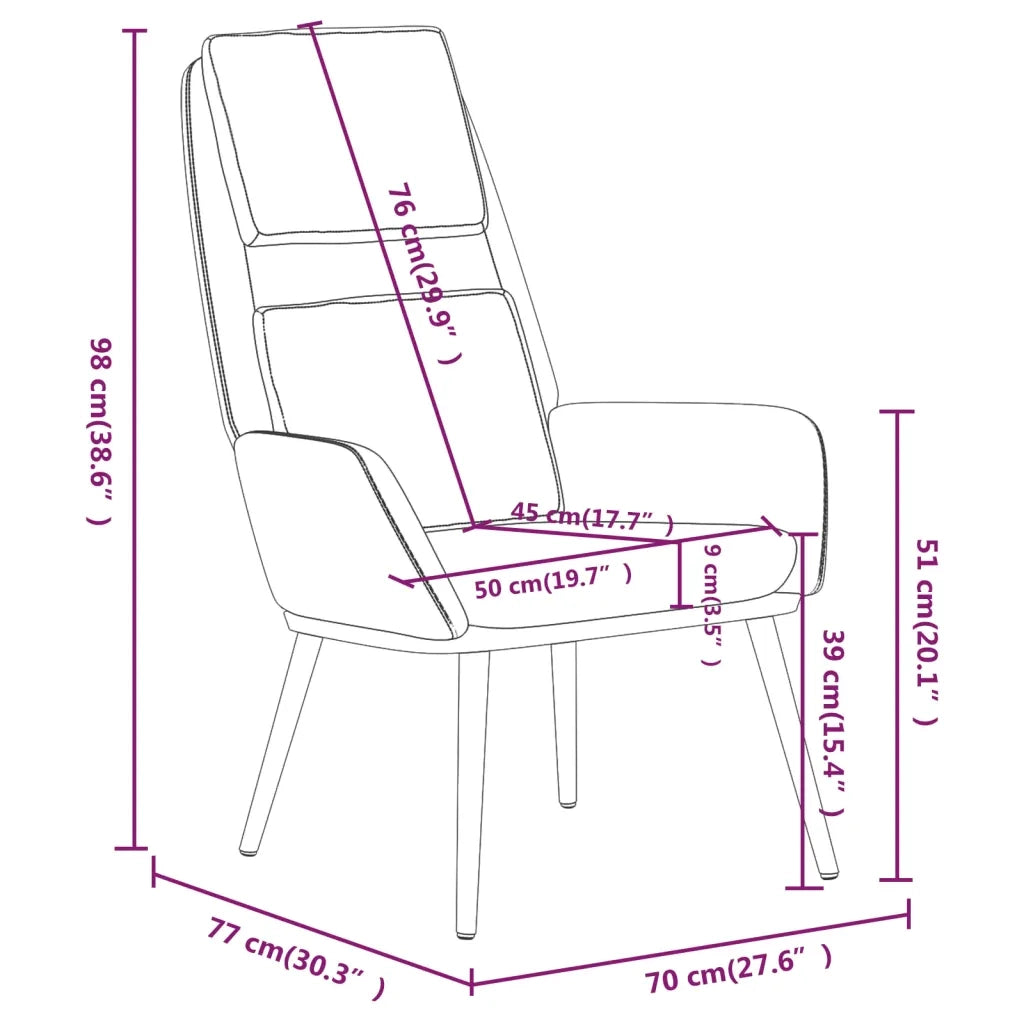 Sedia Relax Nera in Tessuto 341318
