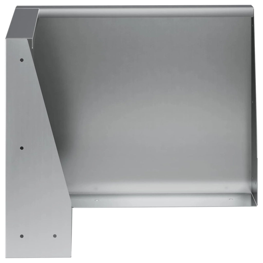 Muro di contenimento 50 x 50 x 50 cm Acciaio zincato Argento 8015237