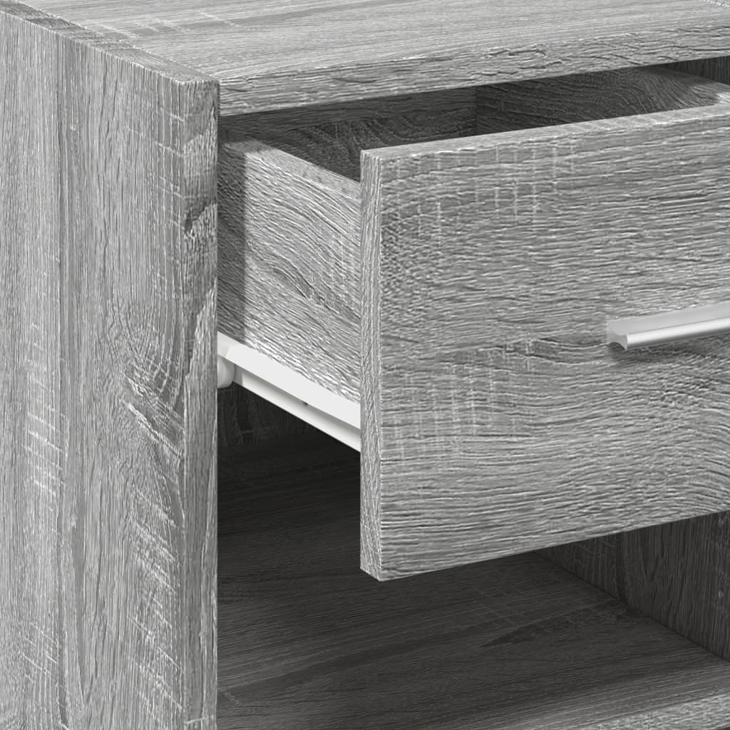 Buffet credenza cassettiera mobiletto mobile contenitore organizer cucina soggiorno Sonoma 40 x 42,5 x 93 cm legno ingegnerizzato grigio 02_0036363
