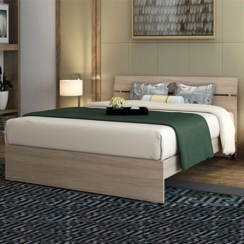 Letto una piazza e mezza per camera colore Olmo cm 200x131xH 98