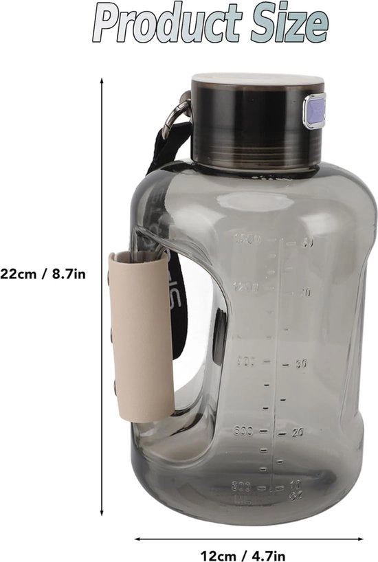 Generatore di Idrogeno portatile - Fles di acqua idrogenata - H2 + Idrogeno - Incl. Libro elettronico