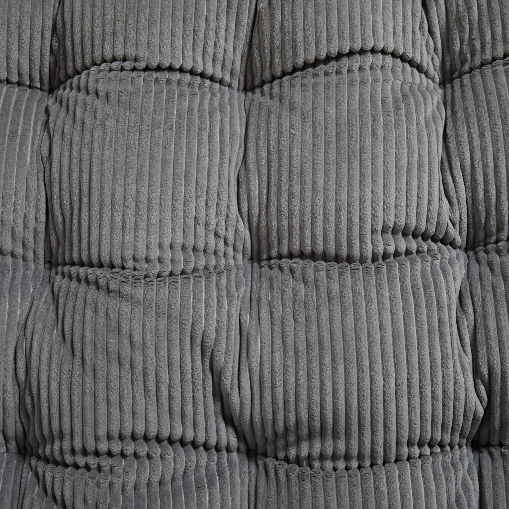 Poltrona a dondolo da esterno in acciaio con cuscino grigio 75x116x82 cm