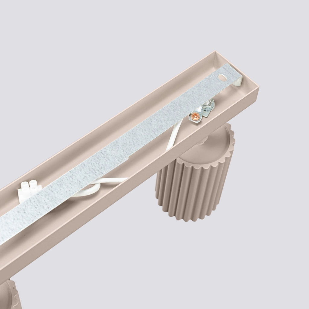 Lampada da soffitto KARBON 4L taupe