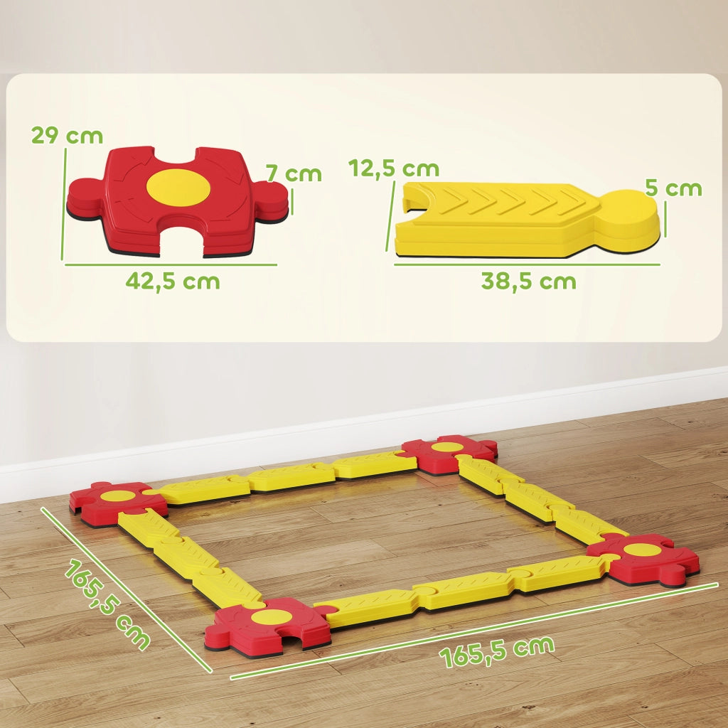Set Gioco Equilibrio per Bambini ¨C Minimal ¨C Giallo e Rosso