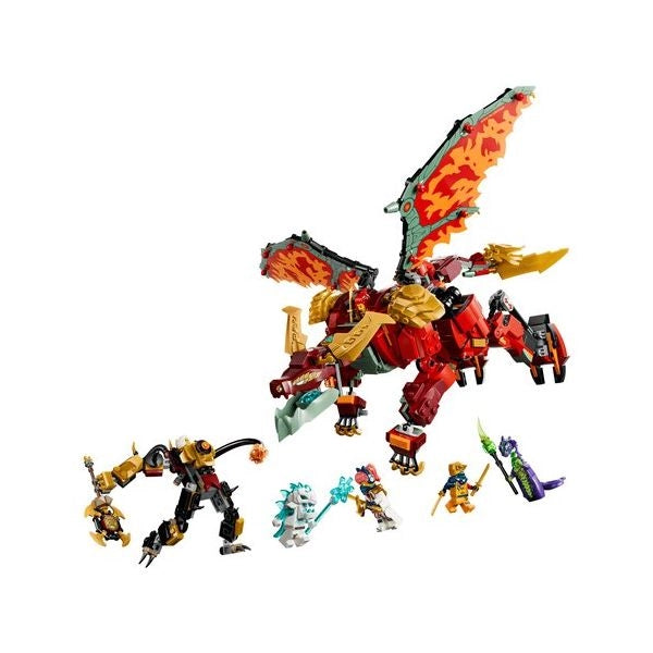 Costruzioni lego 71868 ninjago mech drago mutaforma di wyldfyre