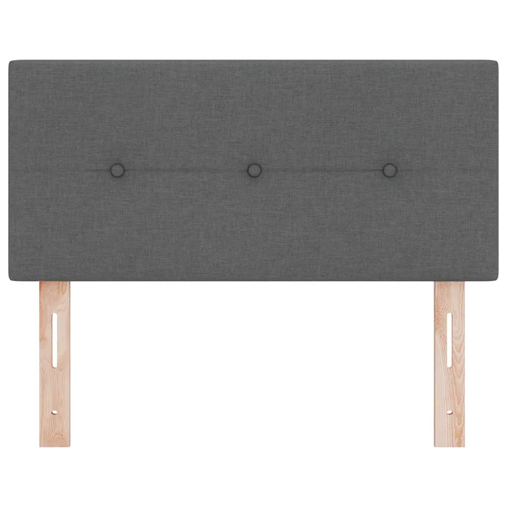 Testiera | Testata regolabile in altezza Grigio scuro 80 cm Tessuto