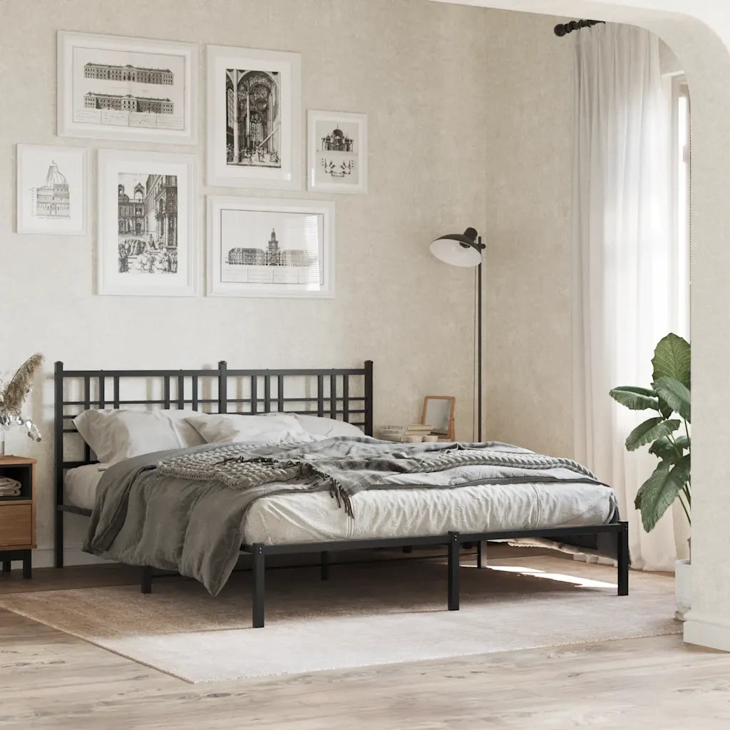 Testiera di Ricambio in Metallo Nero 160 cm 376359